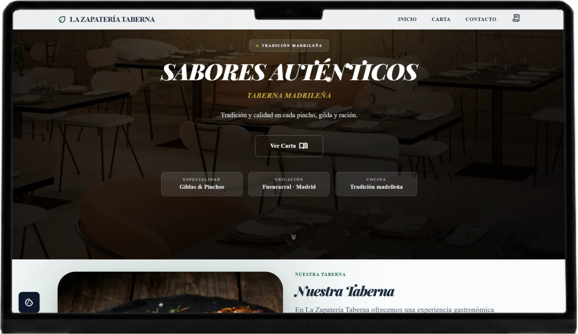 comprimidos/la-zapateria vercel app desktop mockup