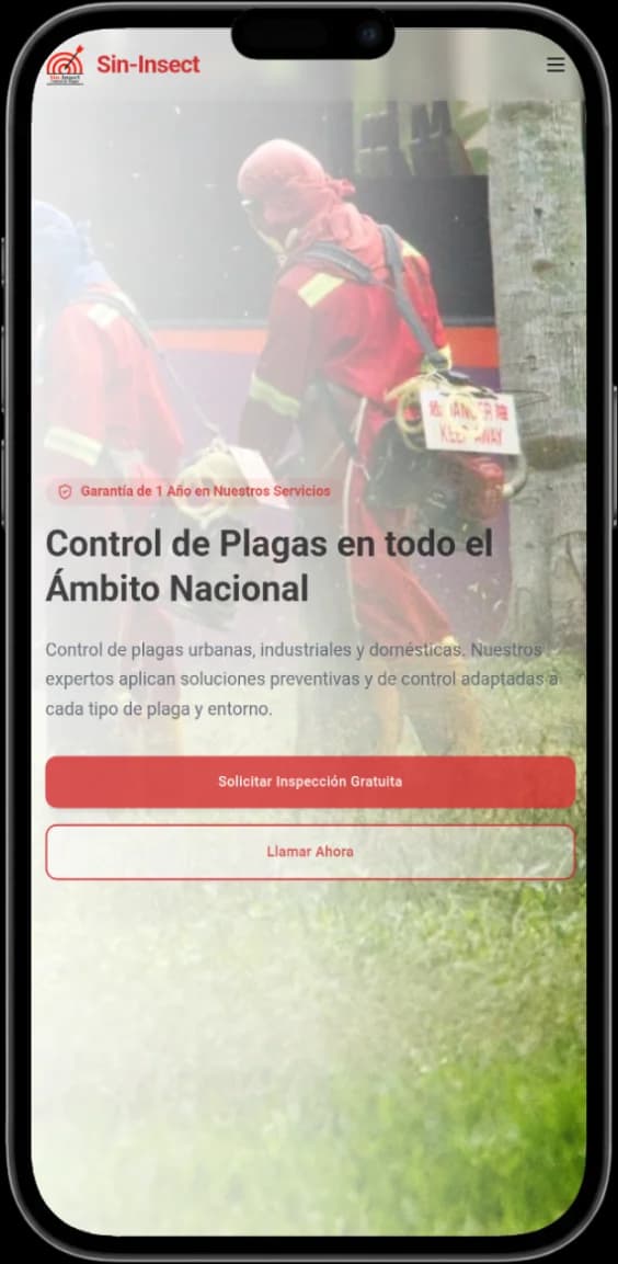 comprimidos/www sininsectos com mobile mockup