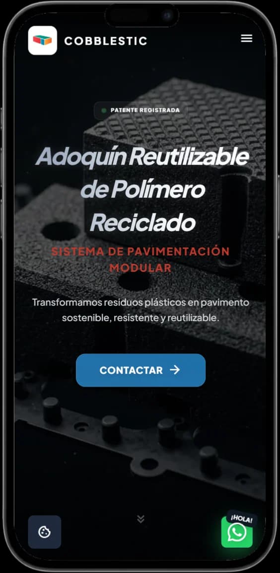 comprimidos/www cobblestic com mobile mockup